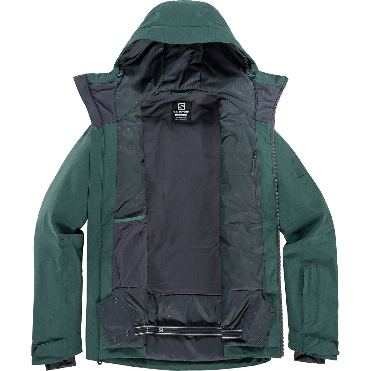 スキー Salomon DEEPSTEEP JKT M Dark Denim $250 Salomon Mens Ski Jacket Deepsteep XL Hoodie Hoody Coat