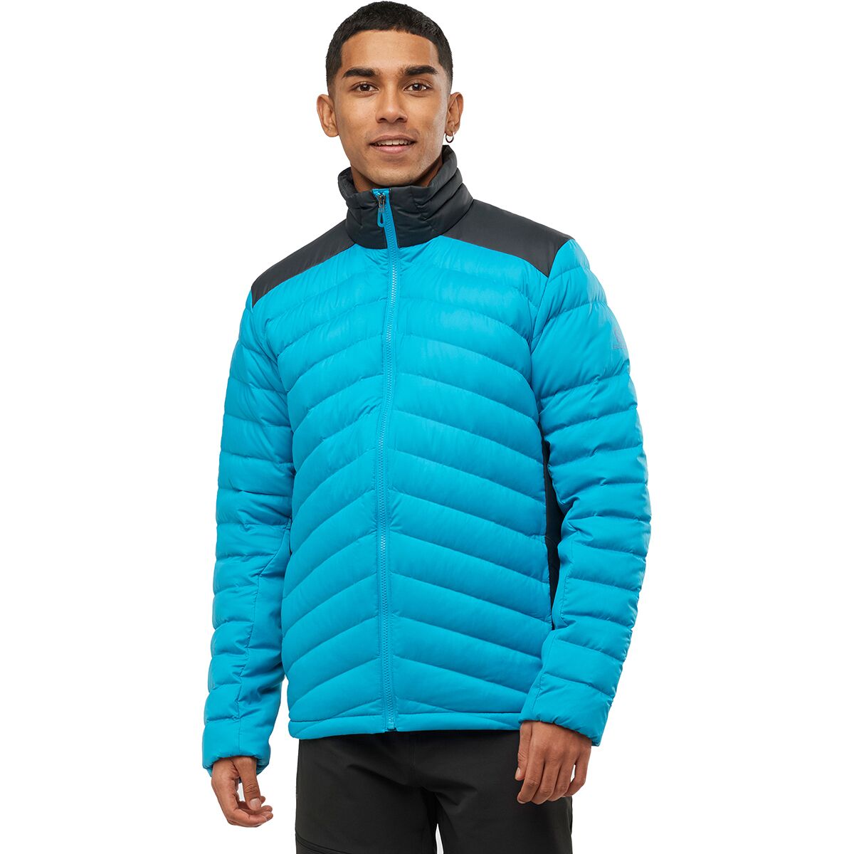 Salomon 水色 ファー付きジャケット BARREE.jpg