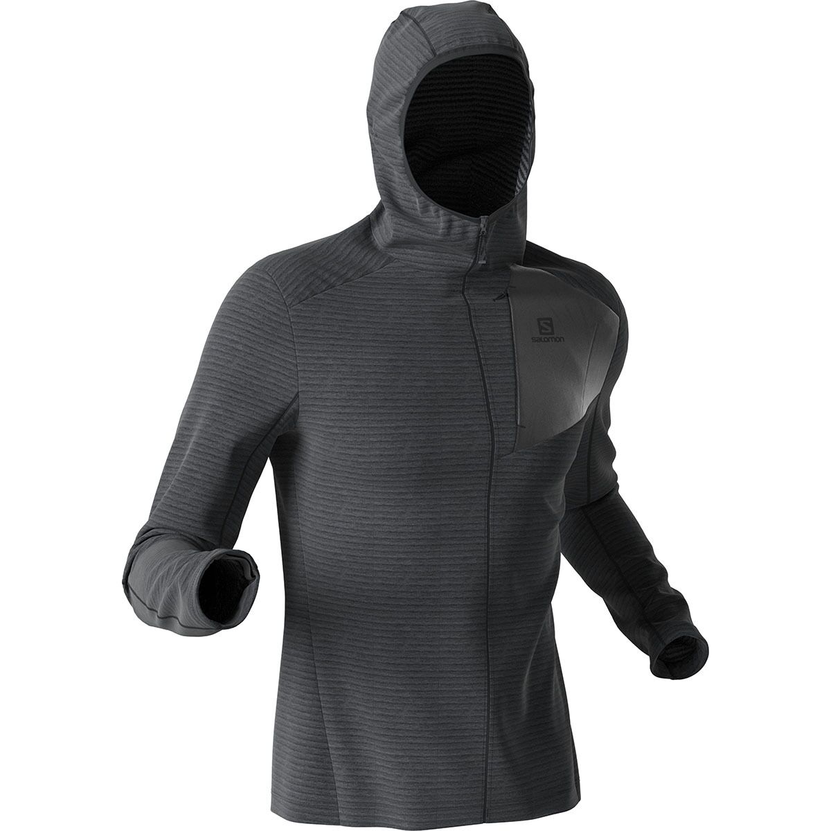 SALOMONサロモンessential light warm hooded M ESSENTIAL LIGHTWARM Men's Midlayer Jacket with hood | Salomon