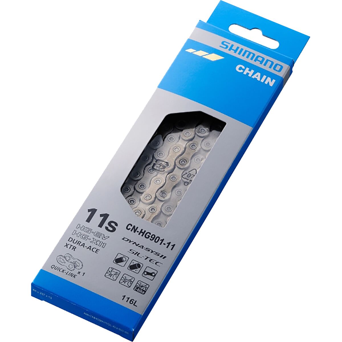 シマノチェーン CN-HG901 11S 116L DURA ACE・ XTR Shimano XTR/Dura-Ace CN-HG901 11-Speed Chain - Bike
