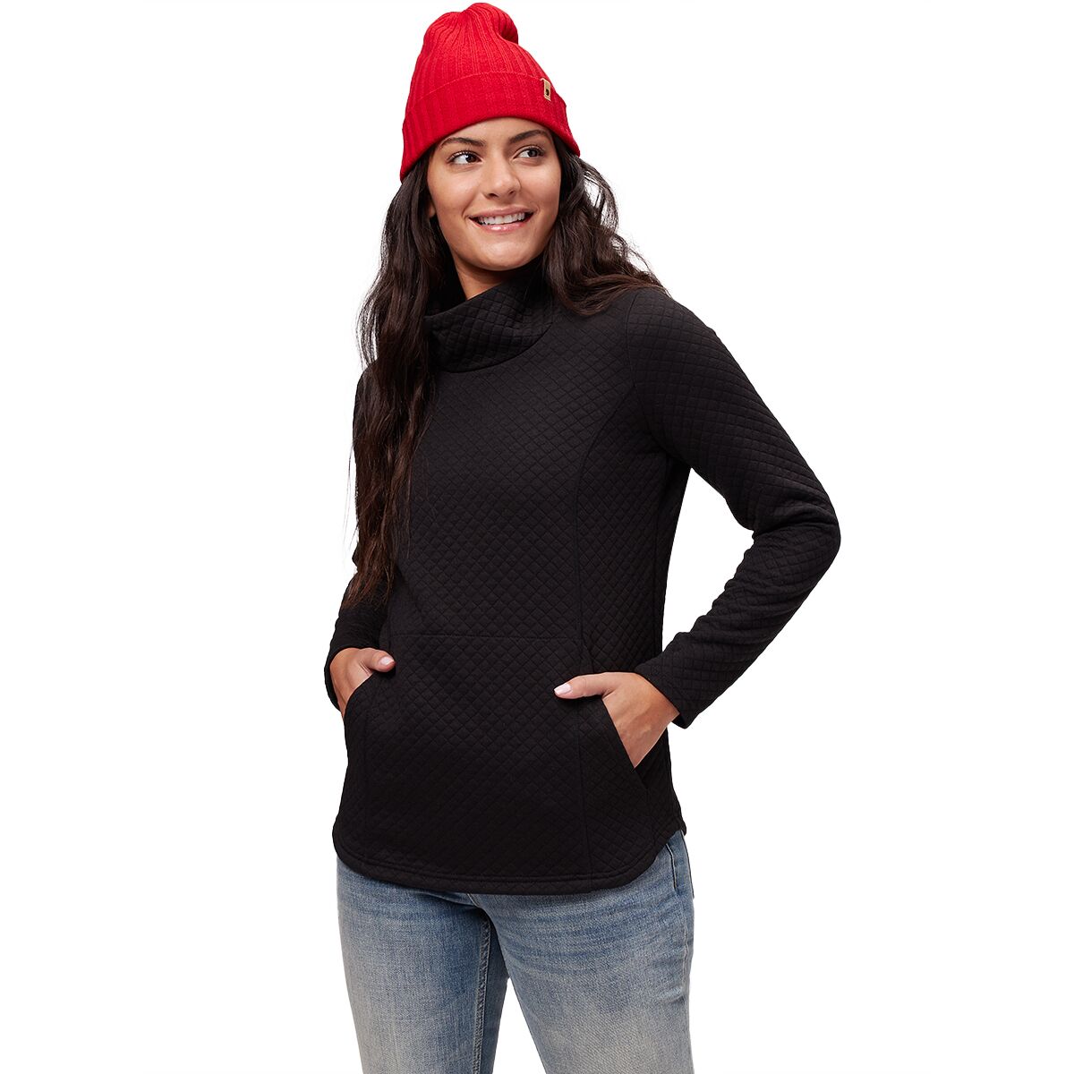 Stoic Quilted Cowl Neck Pullover 