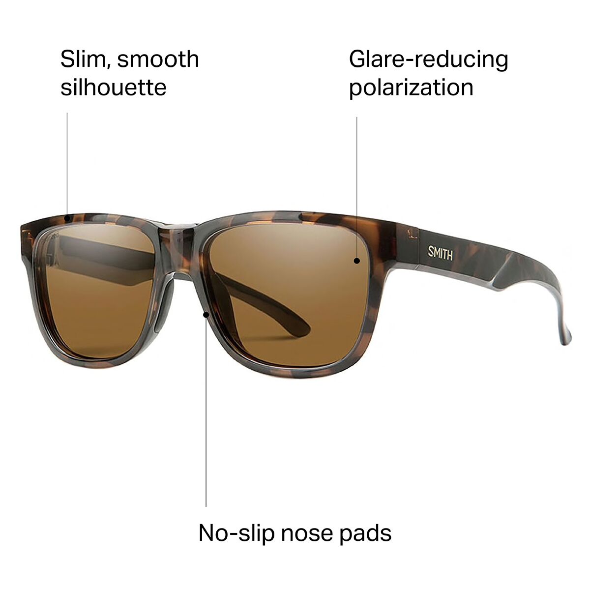 Smith Lowdown Slim 2 Polarized Sunglasses - Men