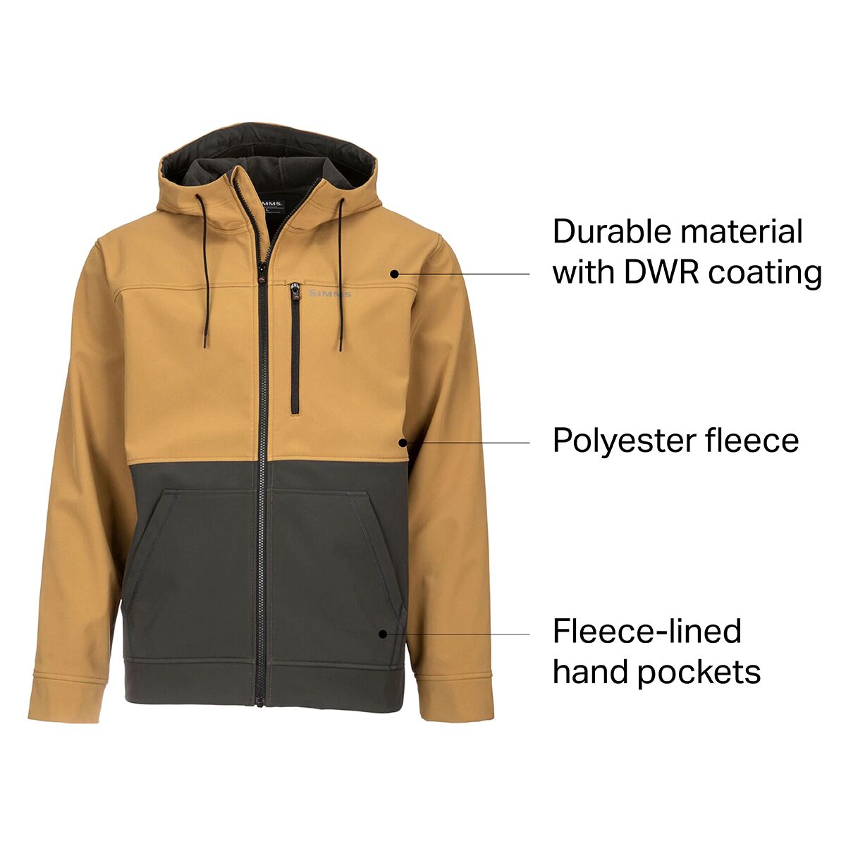 Simms Rogue Hooded Fleece Jacket - Men's - Men