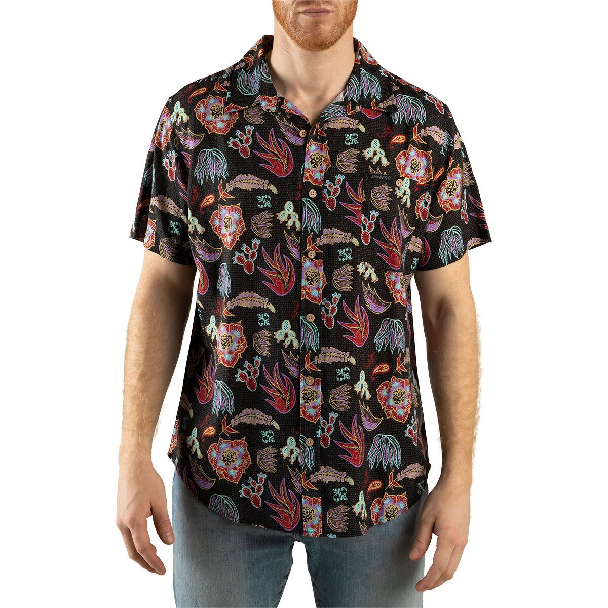 Sendero Provisions Co. Men's City Slicker Button Up Short-Sleeve Shirt in Electric Desert - Size: XXL