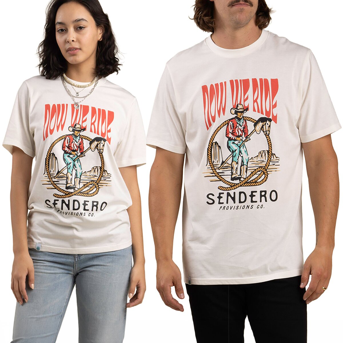 Sendero Provisions Co. Stick Horse Short-Sleeve T-Shirt in Vintage White - Size: XL