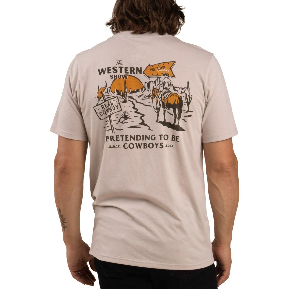 Sendero Provisions Co. Western Show T-Shirt in Sand - Size: Large