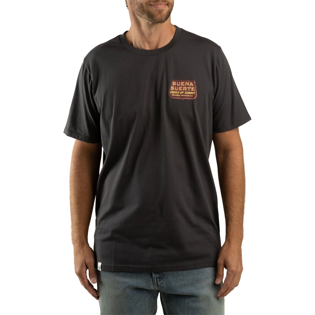 Sendero Provisions Co. Buena Suerte T-Shirt in Charcoal - Size: Large