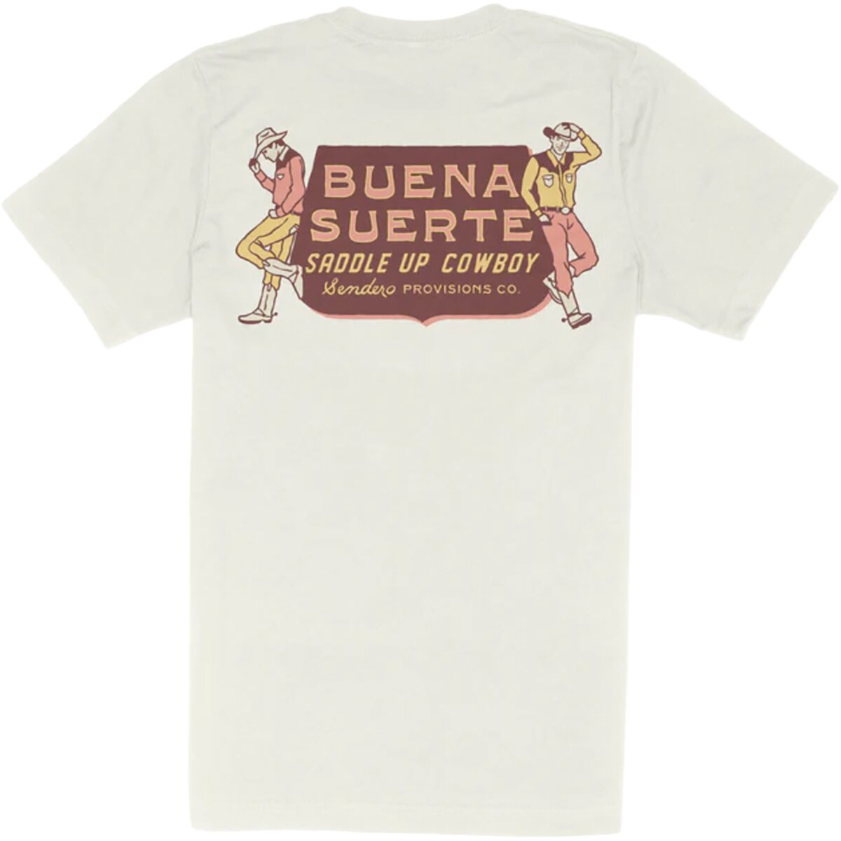 Sendero Provisions Co. Buena Suerte T-Shirt in Vintage White - Size: Small
