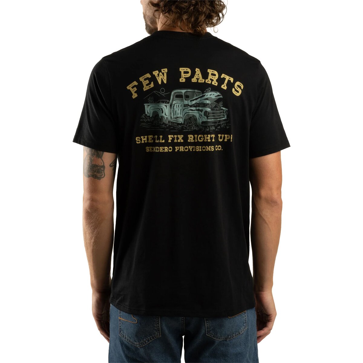 Sendero Provisions Co. Few Parts T-Shirt in Black - Size: Small