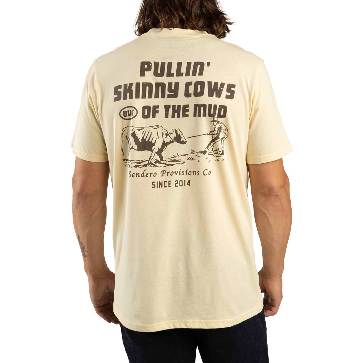 Sendero Provisions Co. Skinny Cows T-Shirt in Cream - Size: XL