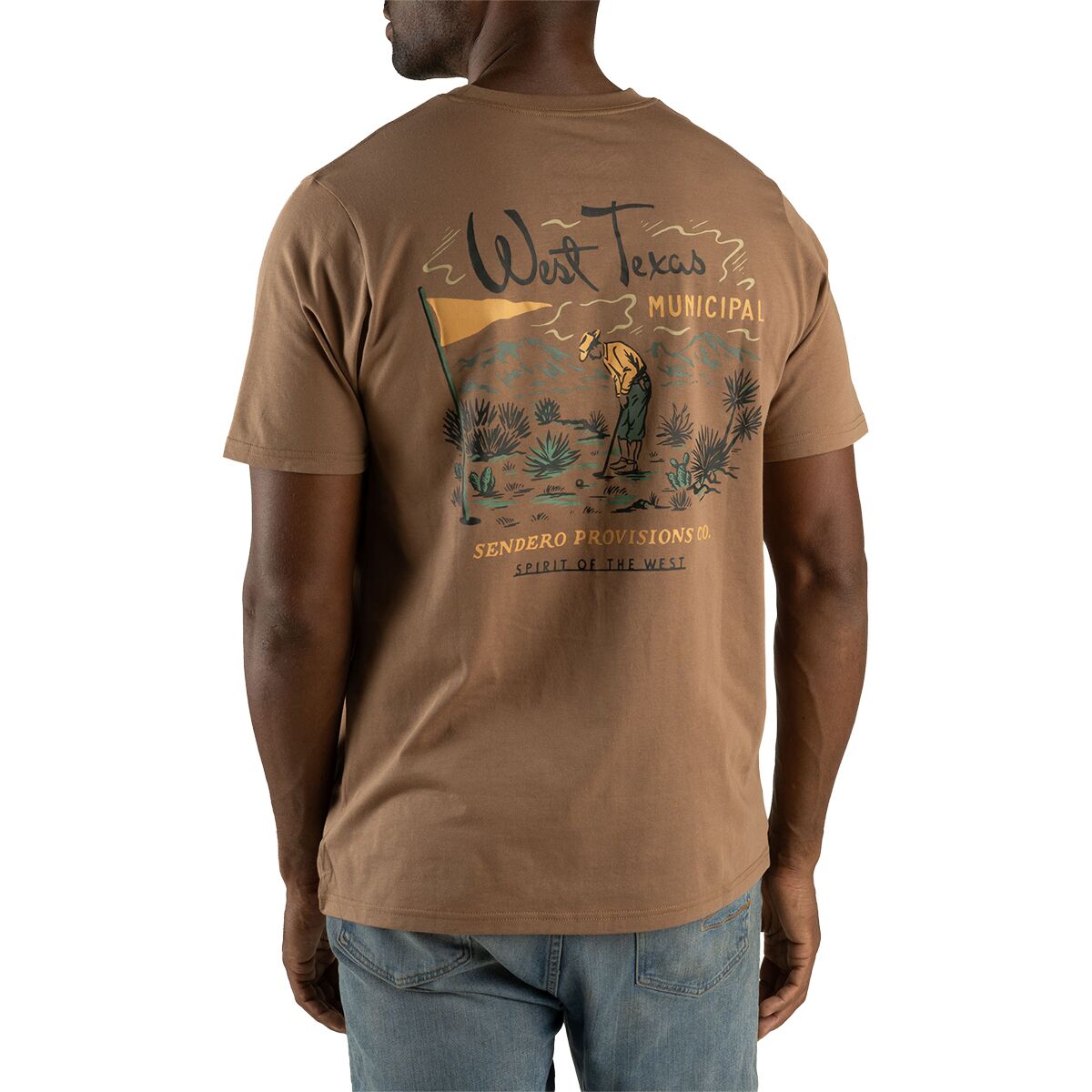 Sendero Provisions Co. West Texas Municipal T-Shirt in Light Brown - Size: Medium