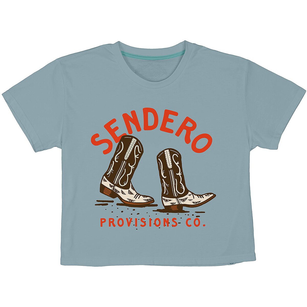 Sendero Provisions Co. Women's High Stepper Boxy T-Shirt in Citadel - Size: Small