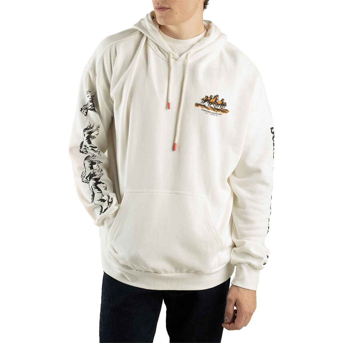 Sendero Provisions Co. Monanatana Hoodie in Vintage White - Size: Small