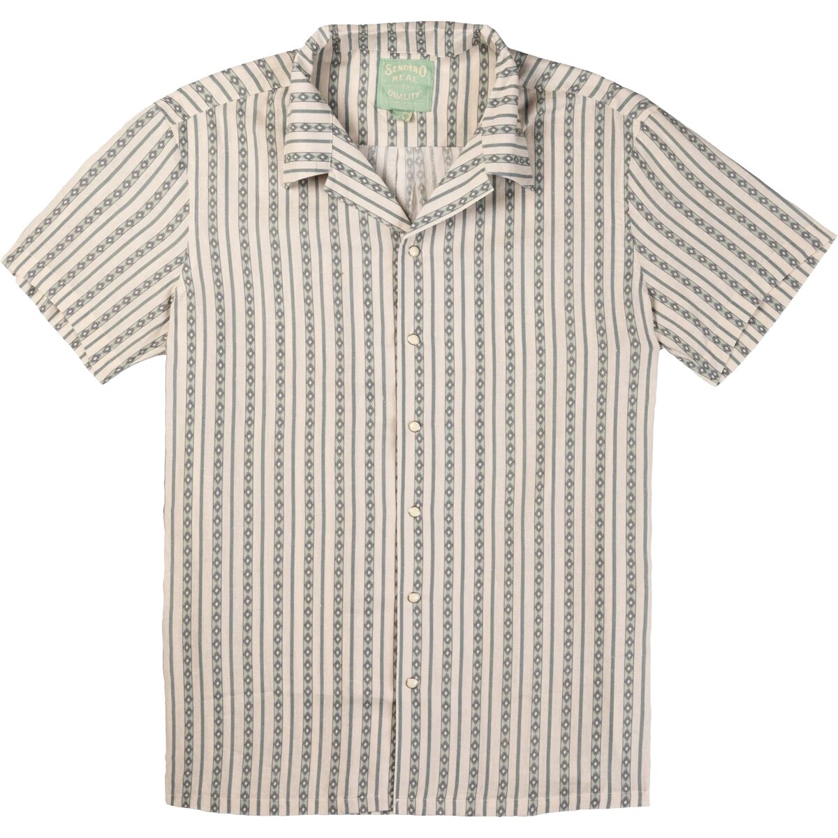 Sendero Provisions Co. Men's The Padre Shirt in Serape Stripe / Teal - Size: XXL