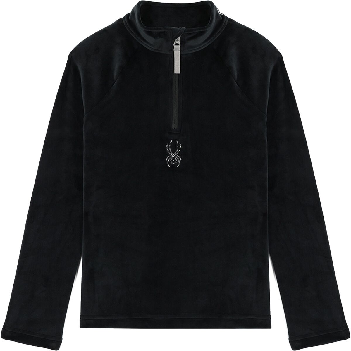 Spyder Shimmer Bug 1/2-Zip Top - Kids' in Black - Size: XL