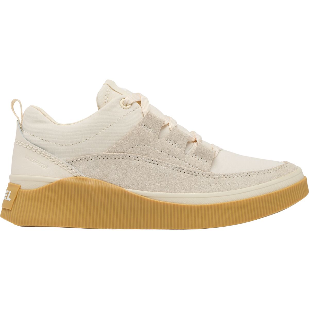 SOREL Women's Out N About IV Low WP Sneaker in Chalk / Gum 16 - Size: 8.5