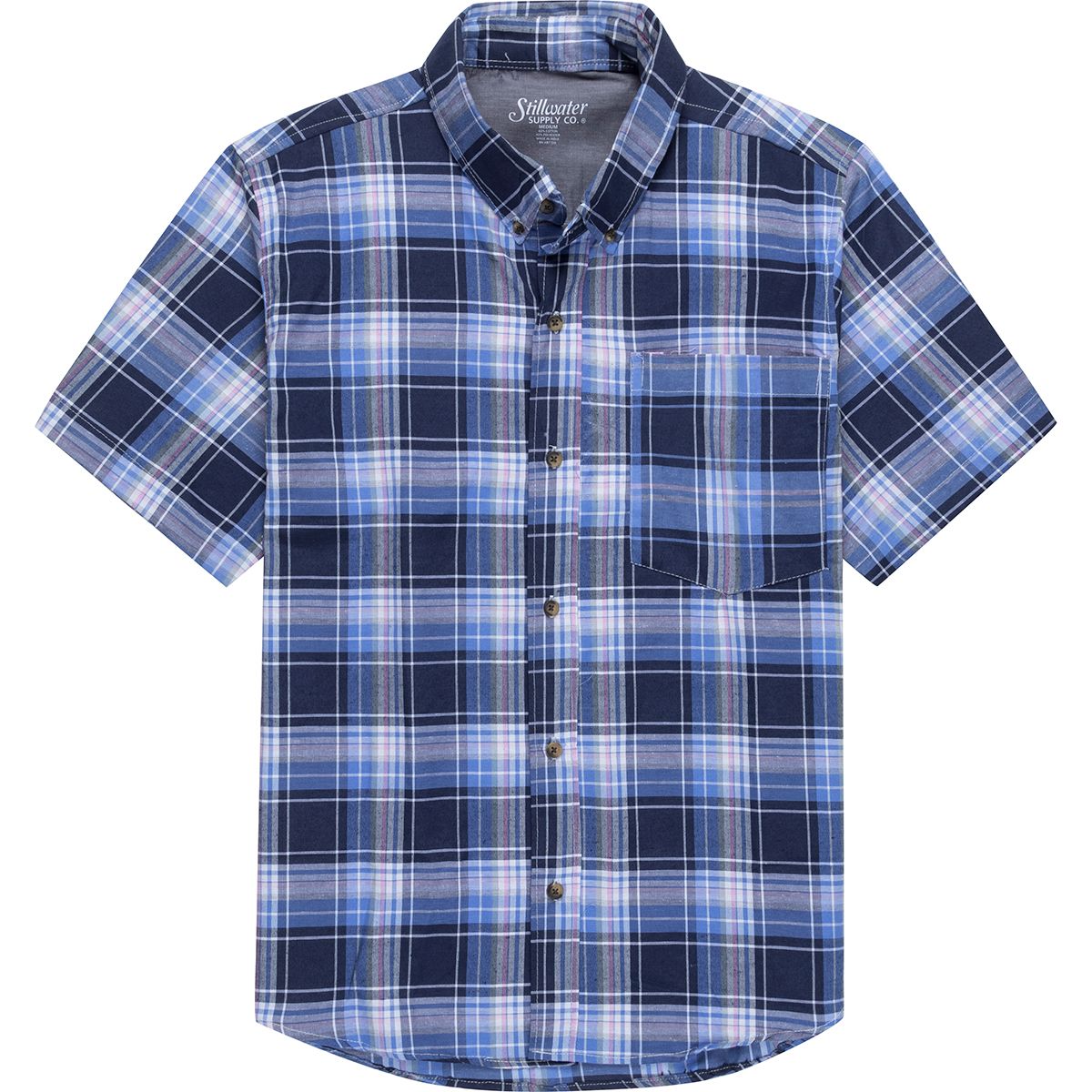 Stillwater Supply Co Short-Sleeve Plaid Button-Down Shirt - Men's - Men