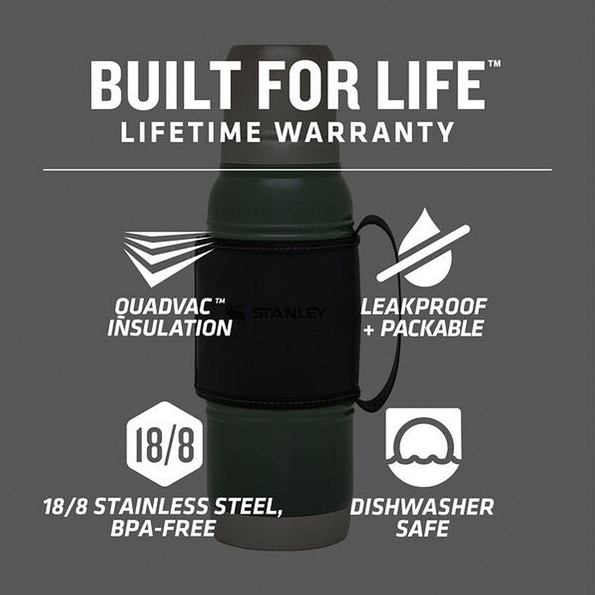 Stanley Legacy Quadvac 1.1qt Thermal Bottle - Hike & Camp
