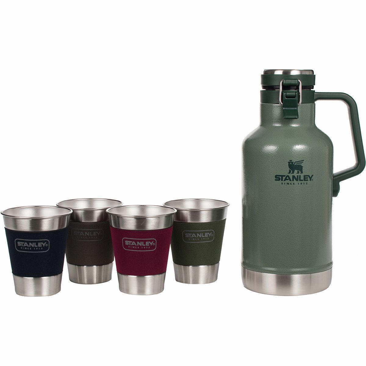 STANLEY Go Growler, 60 oz roestvrij staal vacuüm geïsoleerde bierkweker, robuuste kweker met roestvrijstalen interieur, 24 uur koud en 4 dagen ijsretentie