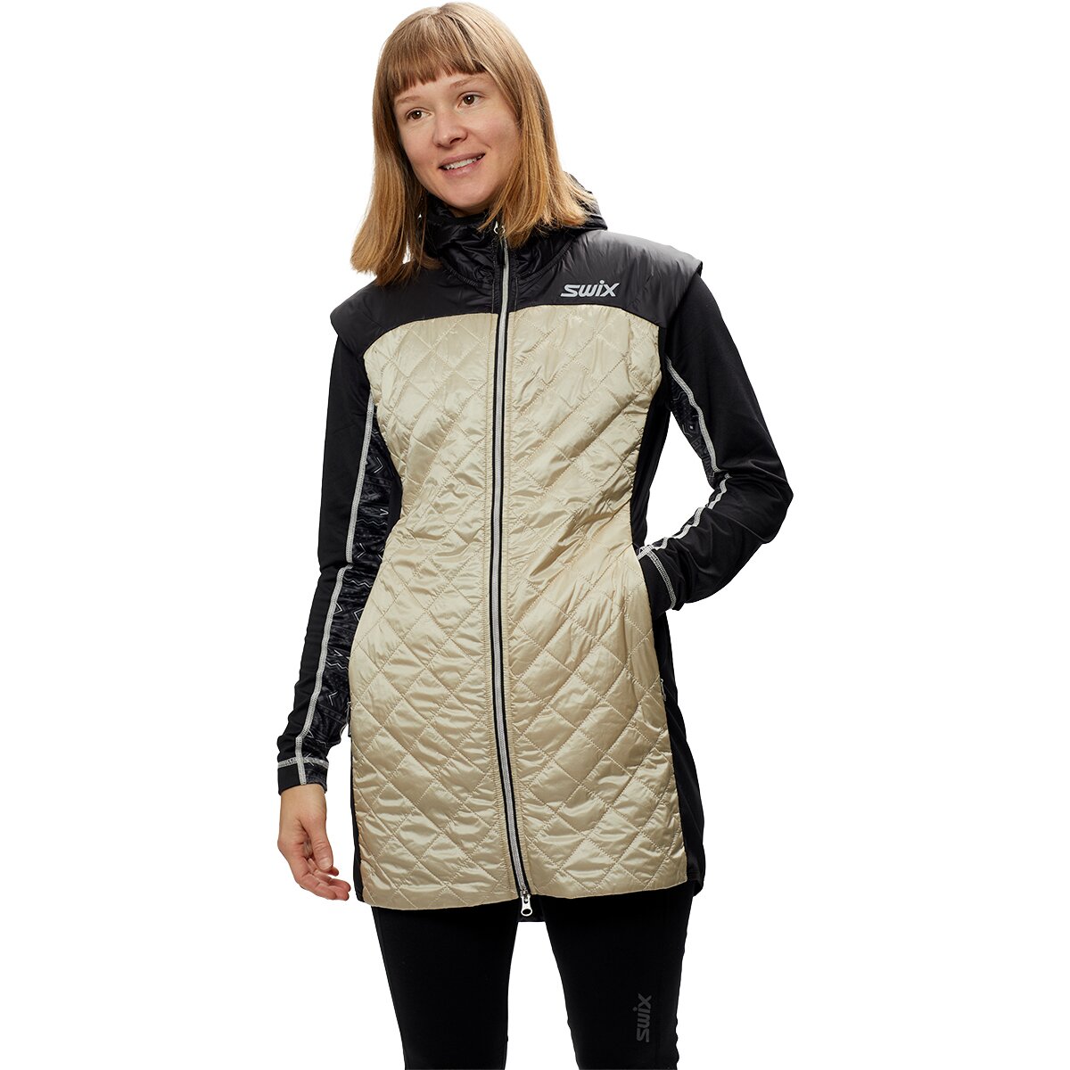Swix Women's Mayen Quilted Tunique Vest in Cotton - Size: Small