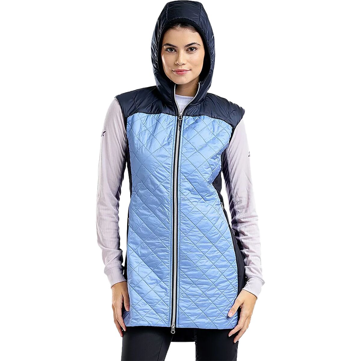 Swix Women's Mayen Quilted Tunique Vest in Forever Blue - Size: Small