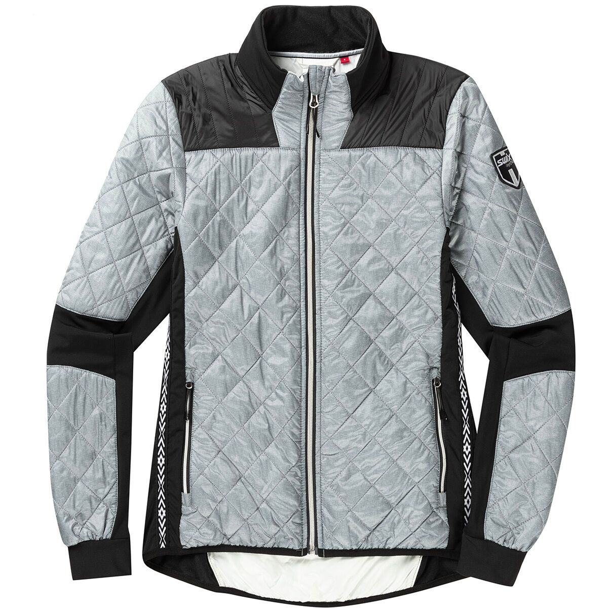 Swix Women's Mayen Quilted Jacket in Light Grey Melange - Size: Large