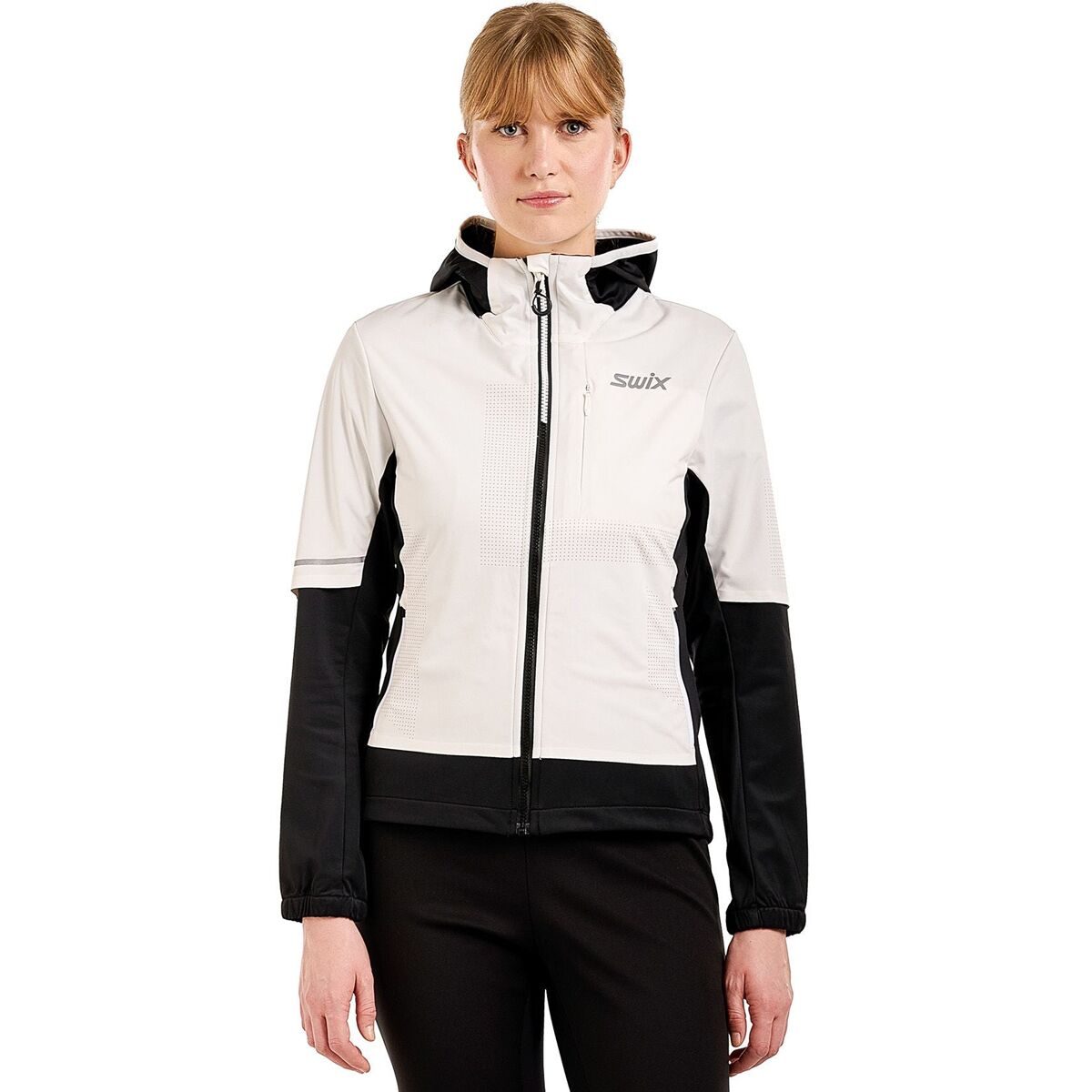 SWIX Delda Women's Light Softshell JKT, Color: Snow white, Size: M (242552-00025-M)