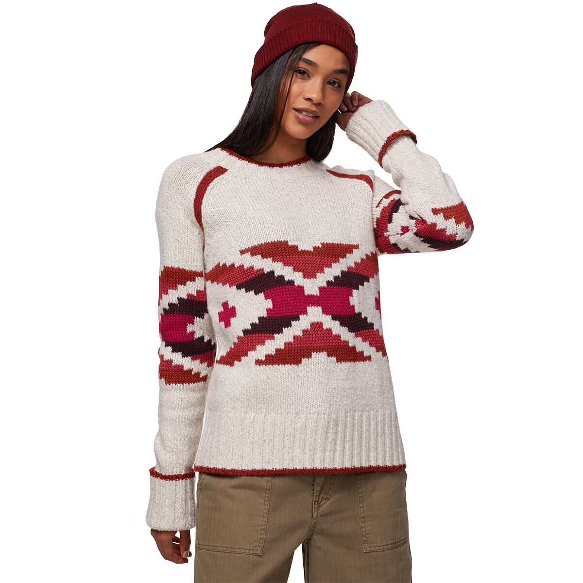 ★韓国人気★LOOKPLE★LOOK METO WOOL CHECK SWEATSHIRT Full Moon Jumper | Wool and the Gang