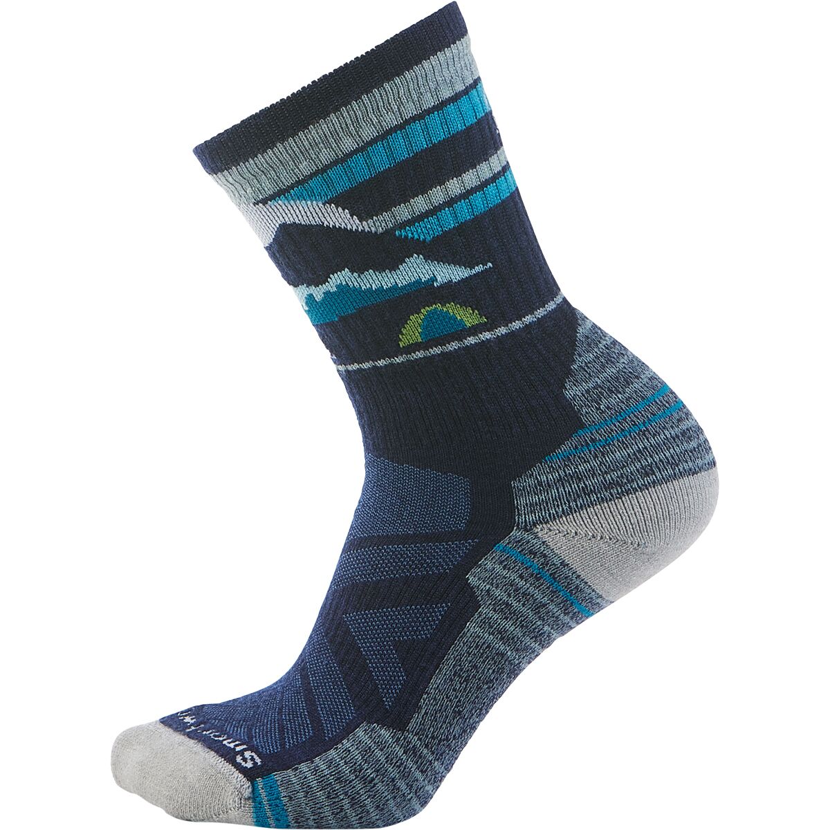 Smartwool Women's Hike Light Cushion Mountain Moon Crew Sock in Deep Navy - Size: Medium