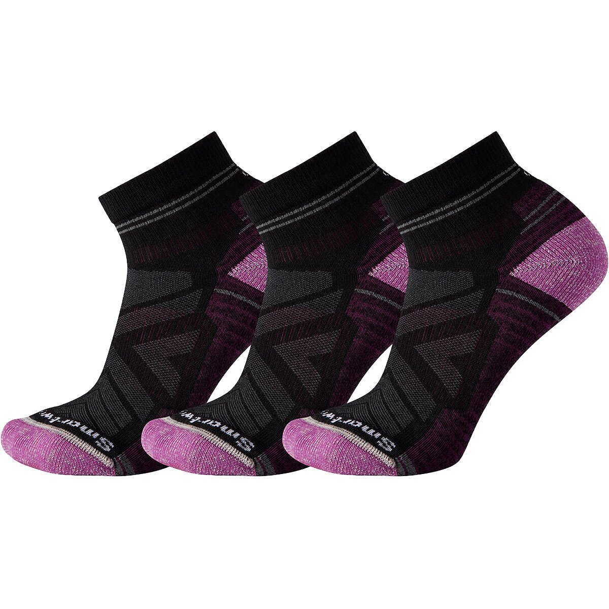 Smartwool Women's Hike Light Cushion Ankle Sock - Multipack in Black - Size: Small