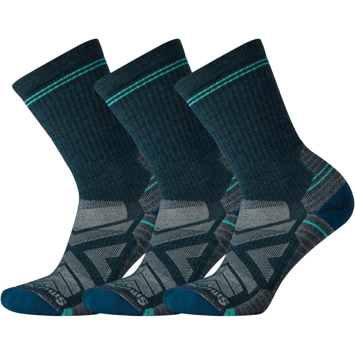Smartwool Women's Hike Light Cushion Crew Sock - Multipack in Twilight Blue - Size: Small