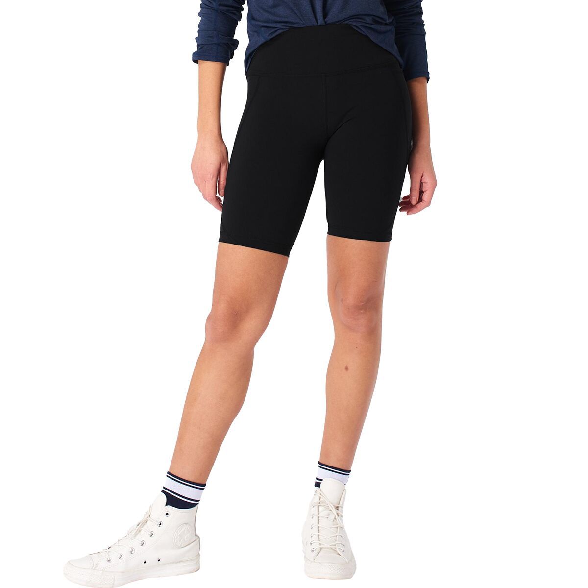 blå biker shorts