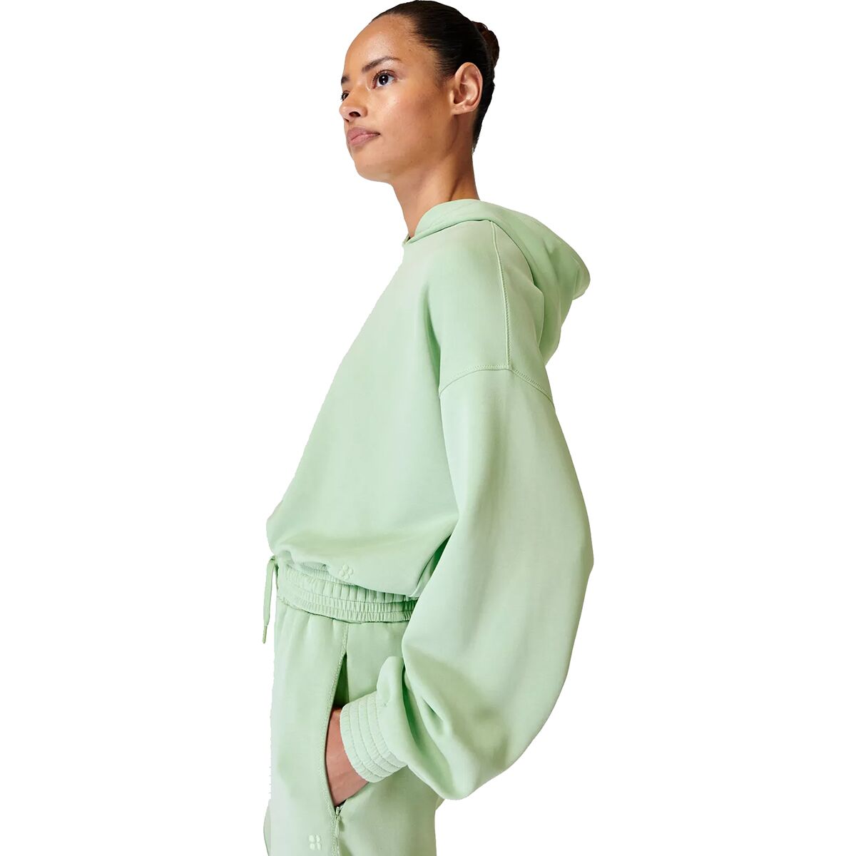 Sweaty Betty Sand Wash Cloud Weight Crop Hoodie - Women's - Women