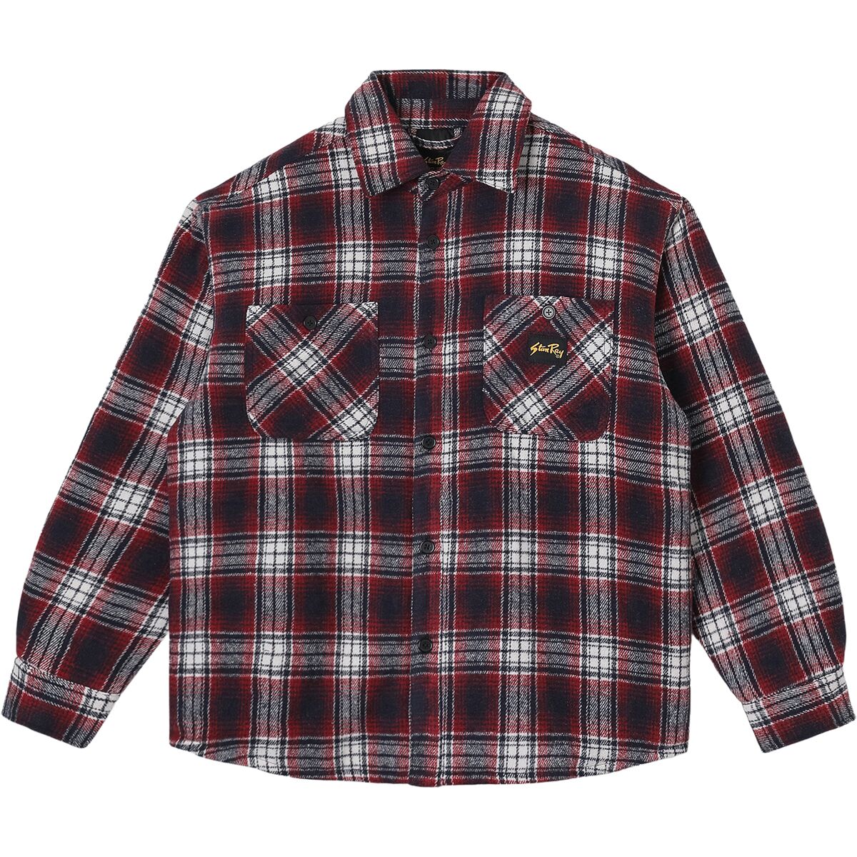 Stan Ray Women's Quilted Plaid Overshirt in Red - Size: Large