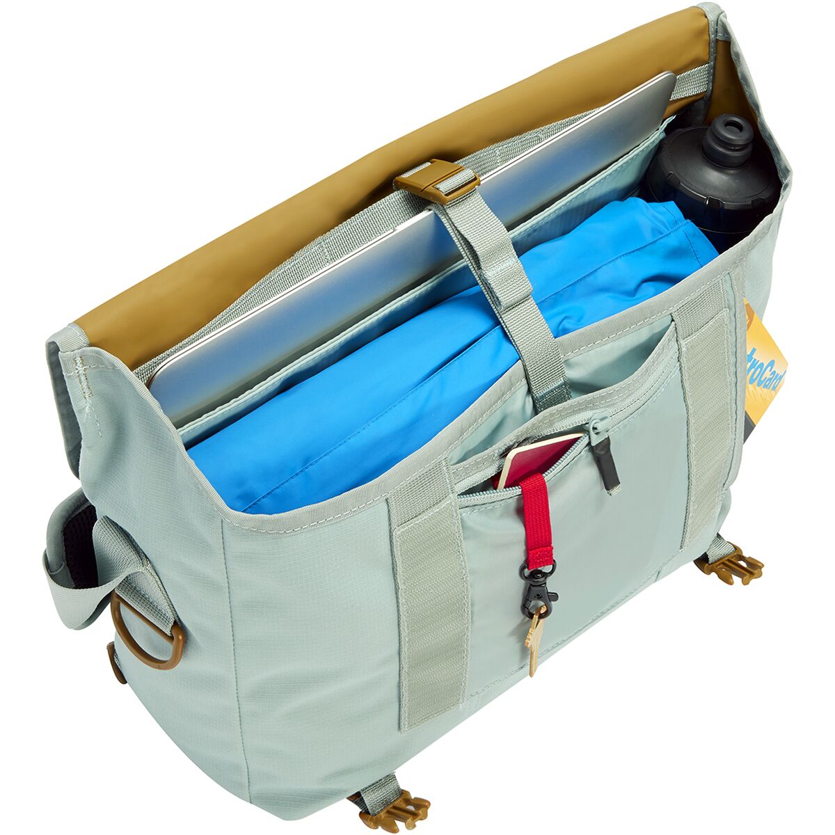 Timbuk2 Messenger Bag Sky Blue Canvas Travel Commute School Purse w/Strap Timbuk2 Blue Men main image 3