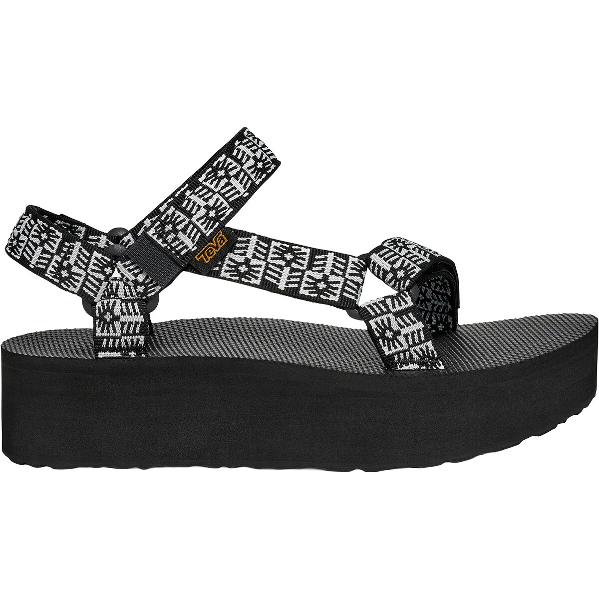 Teva Women's Flatform Universal Sandal in Crafted Floral Black / Grey - Size: 9