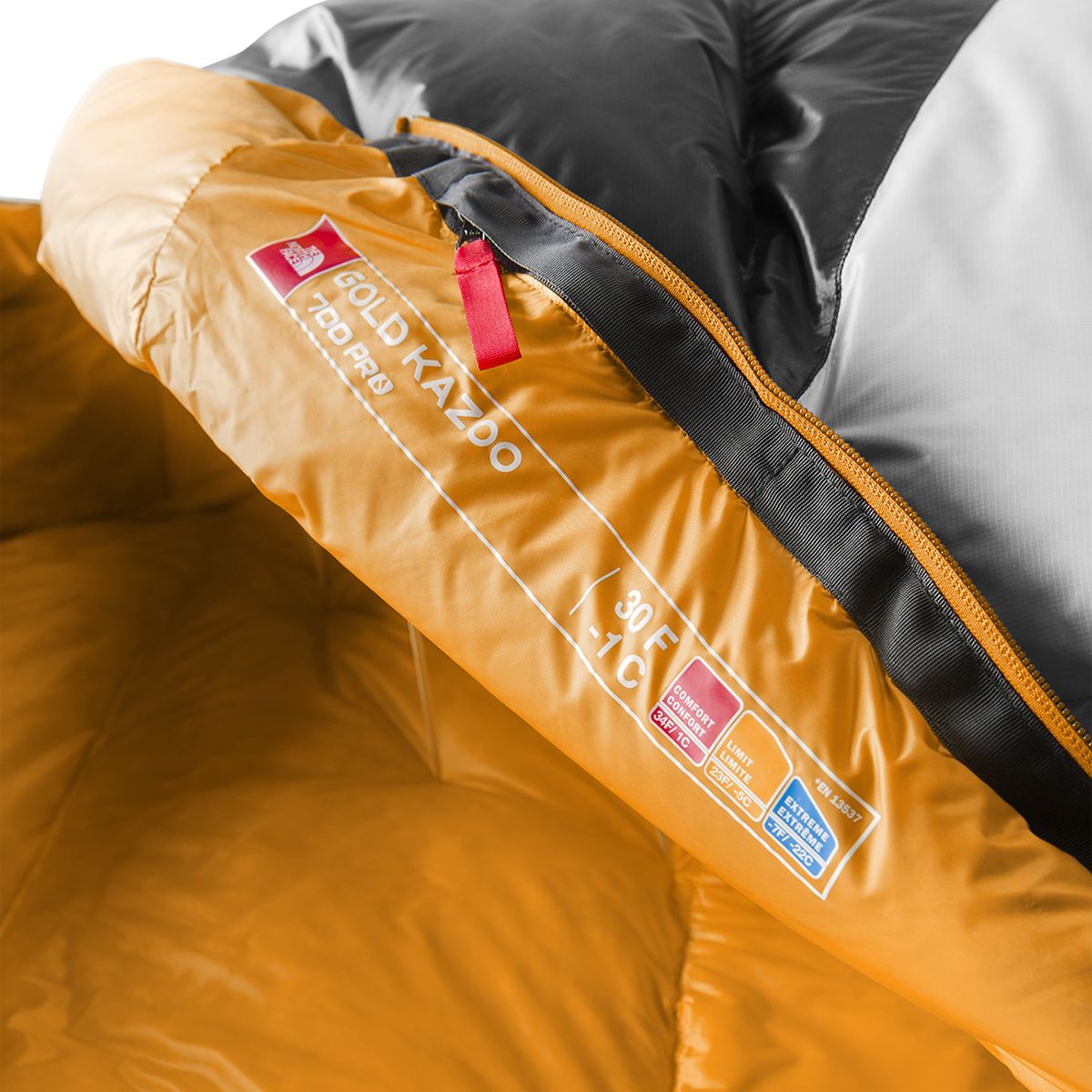 The North Face Gold Kazoo Down Sleeping Bag: 35F - Hike & Camp