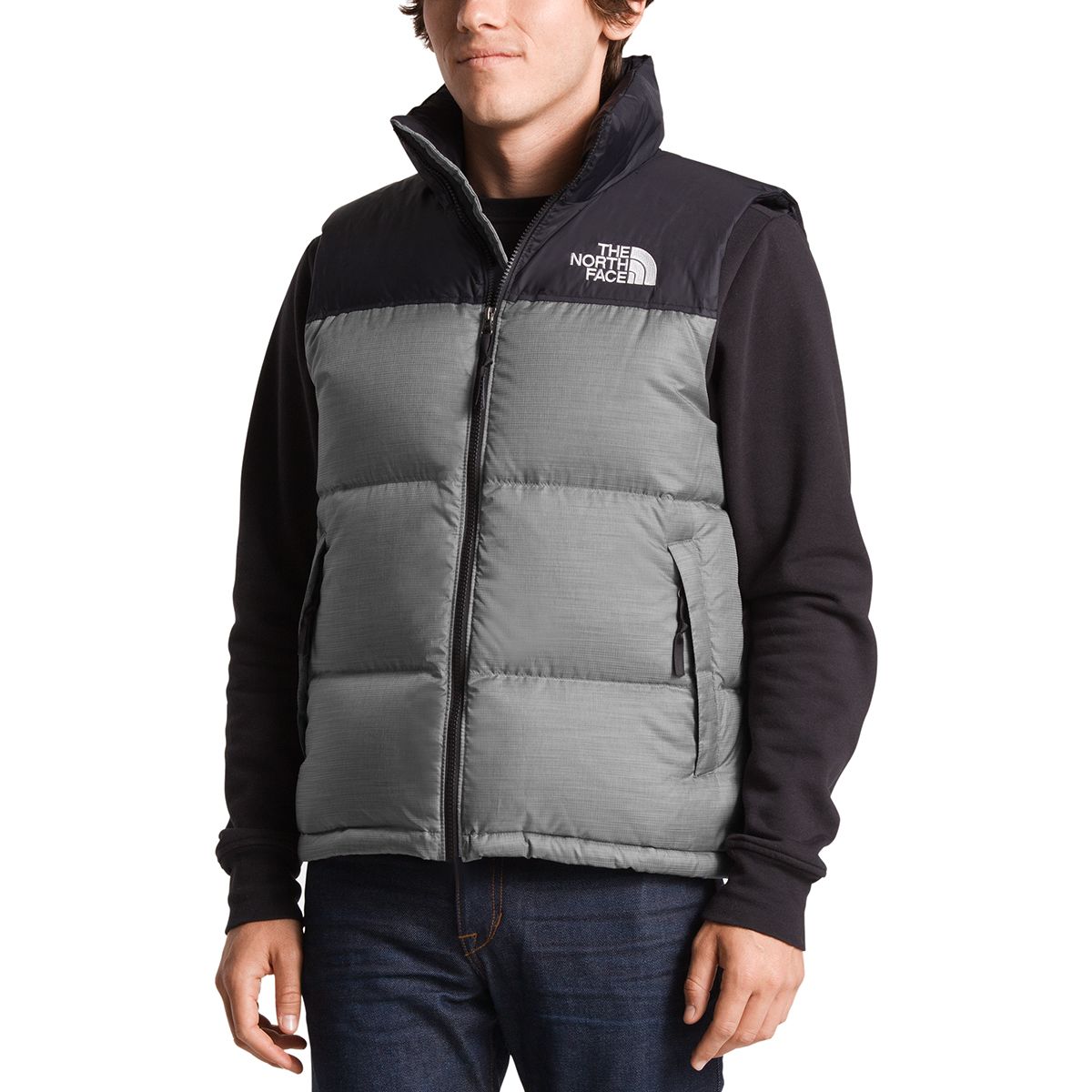 ダウンベスト THE NORTH FACE Men's 1996 Eco Nuptse Vest STEEL GRAY NV1DQ55 ザ・ノース・フェイス(THE NORTH FACE) ヌプシベスト メンズ