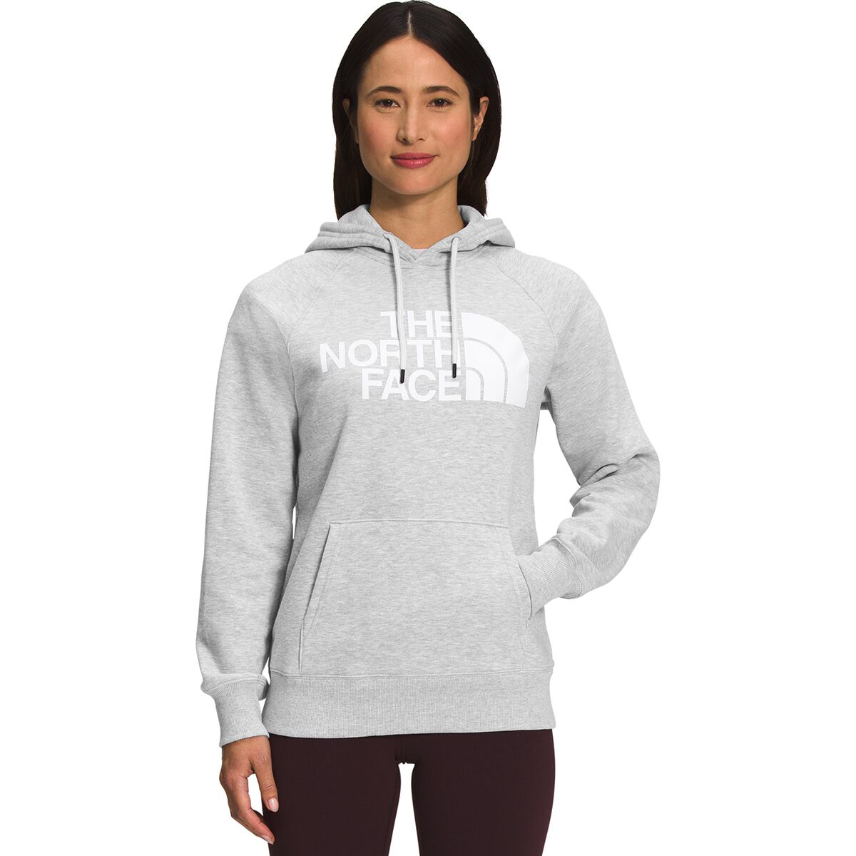 The North Face Women's Half Dome Pullover Hoodie in TNF Light Grey Heather / TNF White - Size: Large