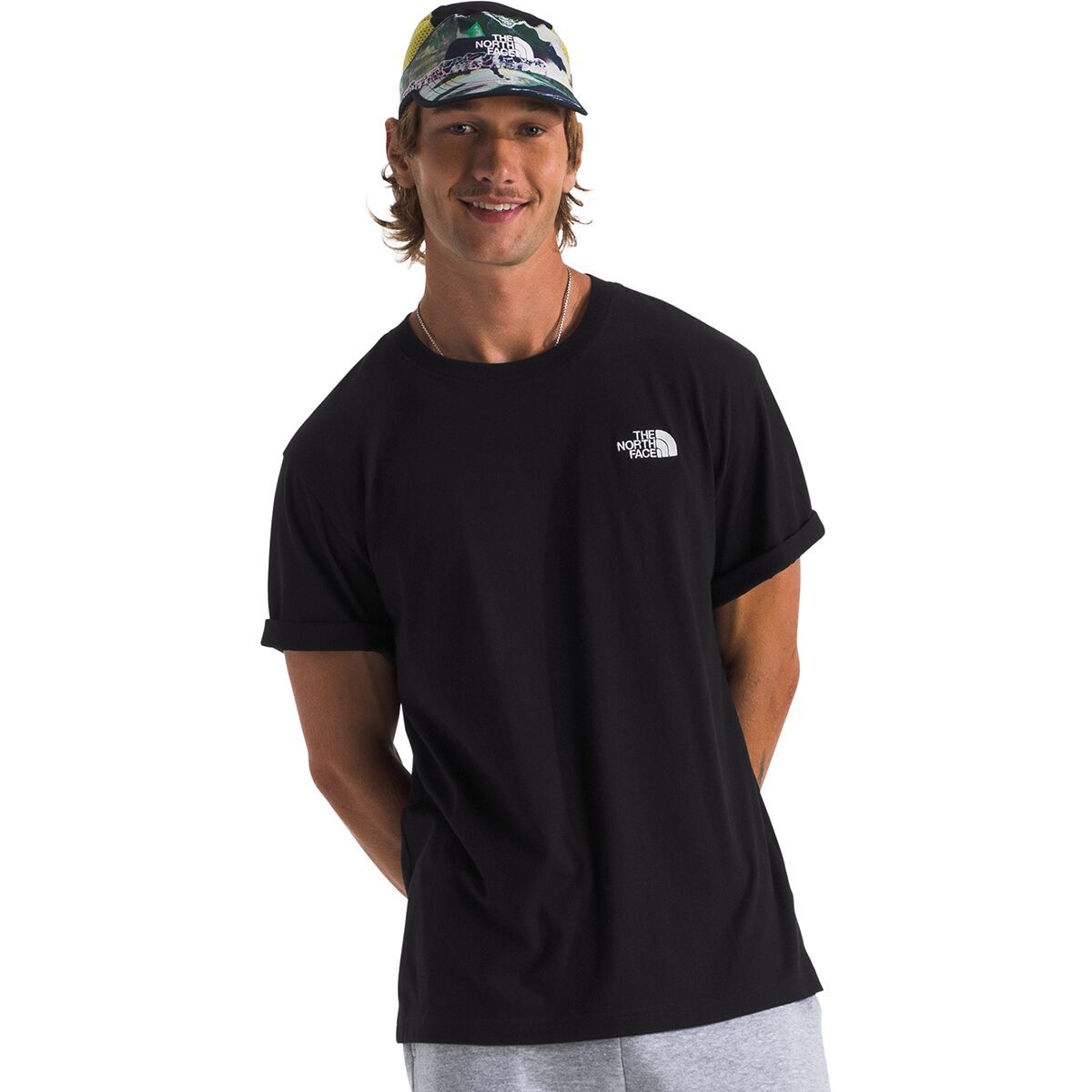 ★THE NORTH FACE★ Men's Cotton Basic Short Sleeve T-Shirt W The North Face Evolution Box Fit Short-Sleeve T-Shirt
