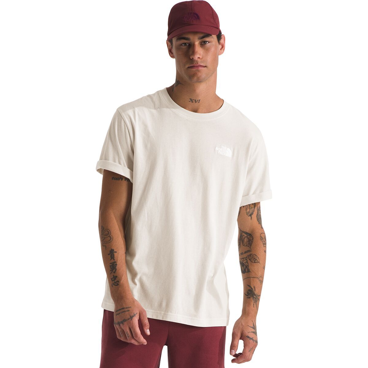 ★THE NORTH FACE★ Men's Cotton Basic Short Sleeve T-Shirt W The North Face Evolution Box Fit Short-Sleeve T-Shirt