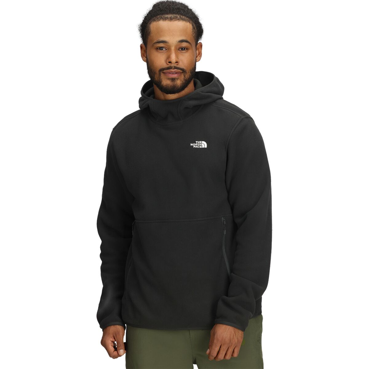 The North Face Men's Glacier Fleece Pullover Hoodie in TNF Black - Size: XL