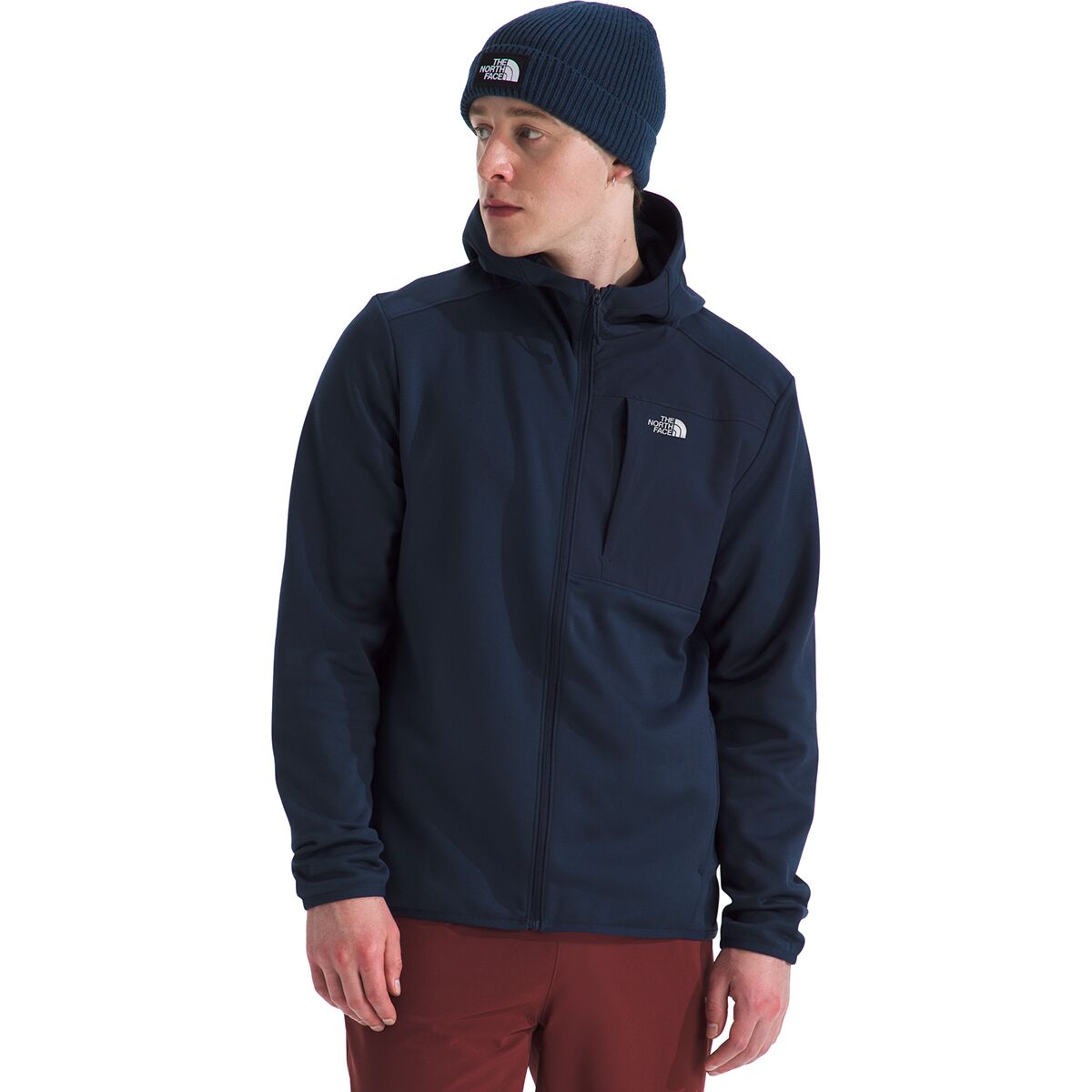 The North Face Men's TNF Performance Fleece Full-Zip Hooded Jacket in Summit Navy - Size: Medium