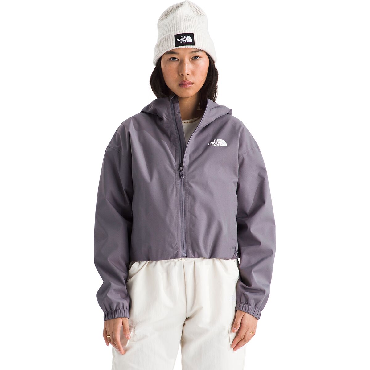 The North Face Women's Quest Cropped Jacket in Transcendent Grey - Size: XL