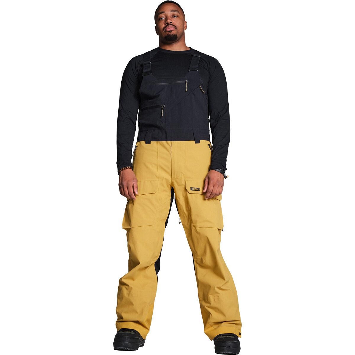 Trew Gear Men's TREWth Bib Pant in Mountain Gold - Size: Small