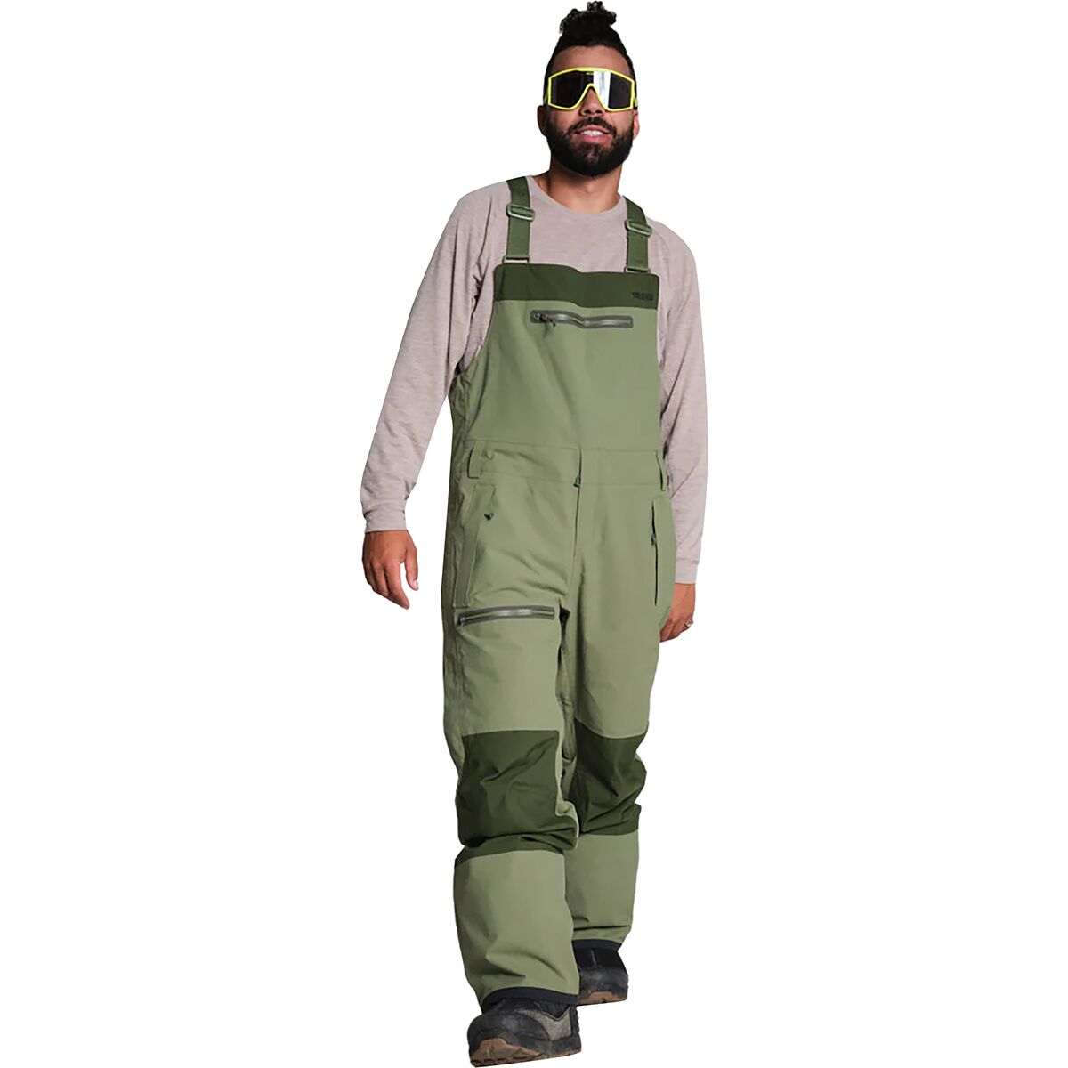 Trew Gear Men's Tatoosh Bib in Fatigue Green - Size: Small