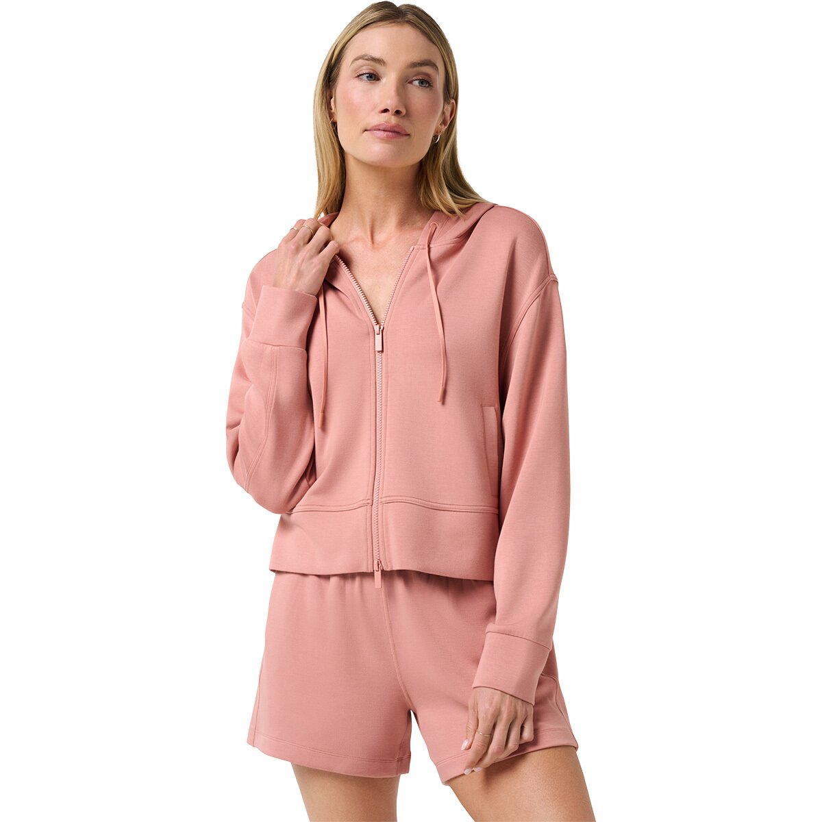 TravisMathew Women's Skyloft Soft Zip Hoodie in Mesa - Size: XS