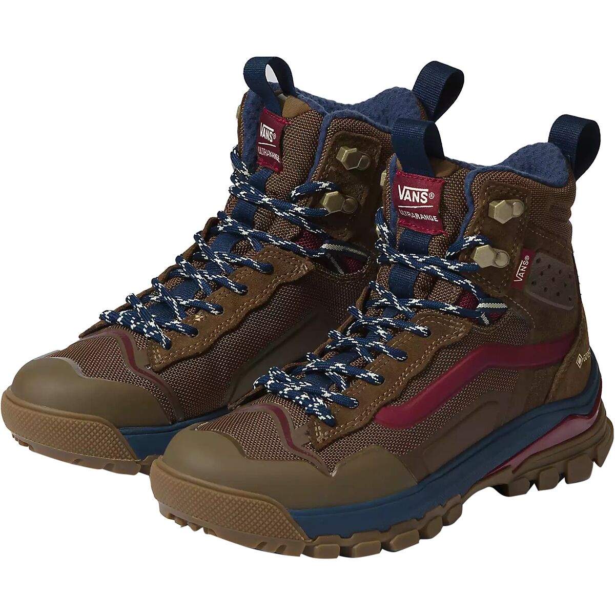Vans UltraRange EXO Hi GORE-TEX MTE-3 Men\'s‎ Hiking Boots Brown Red Trail Shoes New Vans Boots ULTRARANGE EXO HI GORE-TEX MTE-3 Brown Shoes  main image 2