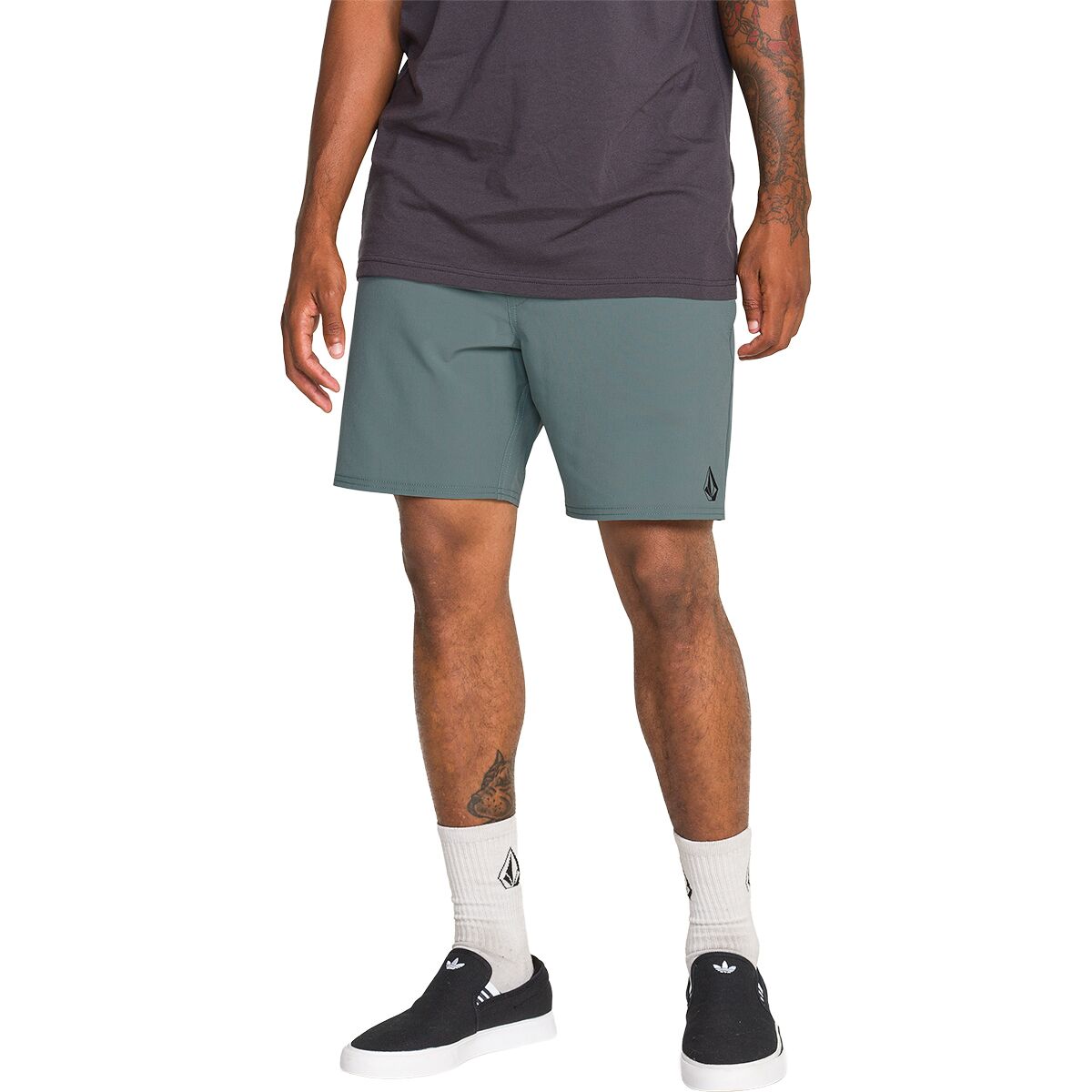 Volcom Men's Nomoly Elastic Waist 18 Short in Tradewinds - Size: Large