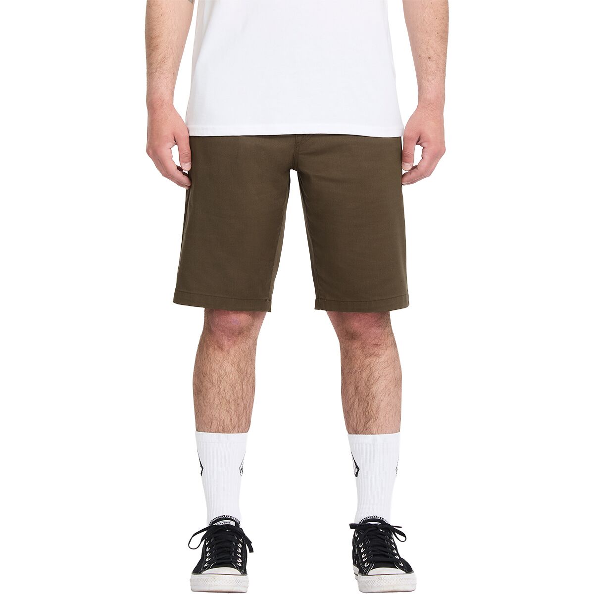 Volcom Men's Frickin Modern Stretch 21 Short in Sage Leaf - Size: 30